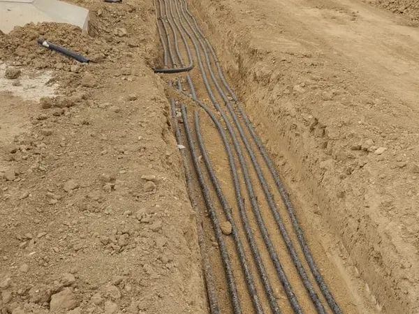 تنفيذ خطوط تحت الأرض